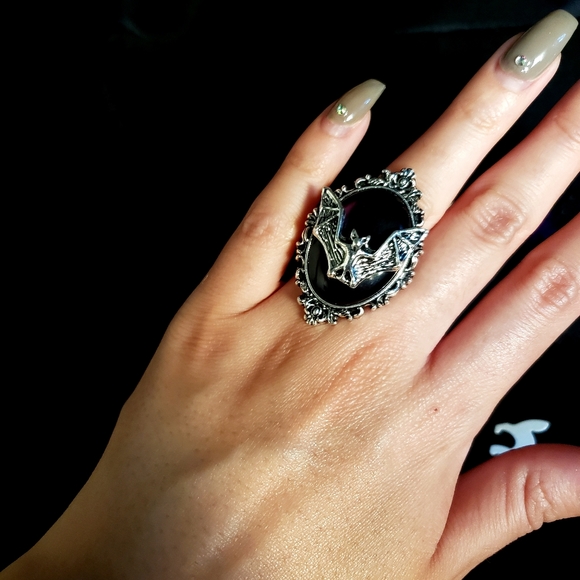 Bat Stone Rings - Picture 3 of 4